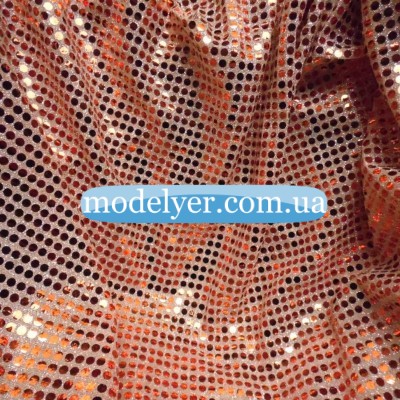 Ткань Копейка (персиковый), 1629